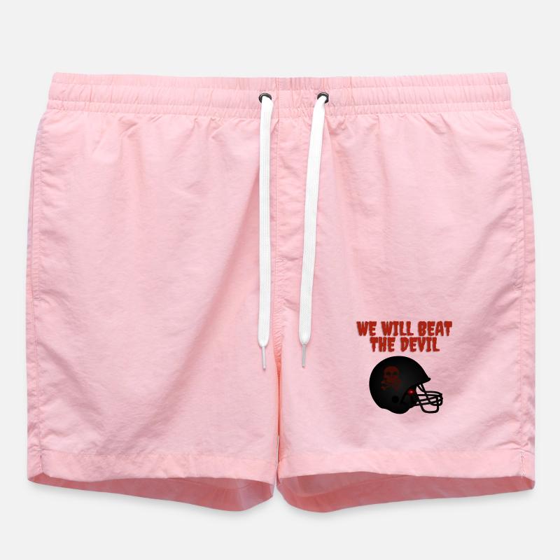 Message de motivation sombre avec crâne - Short de bain - rose