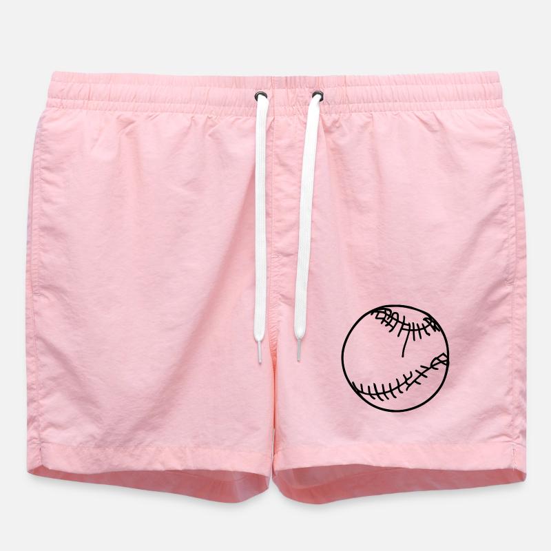 Balle de baseball - Short de bain - rose