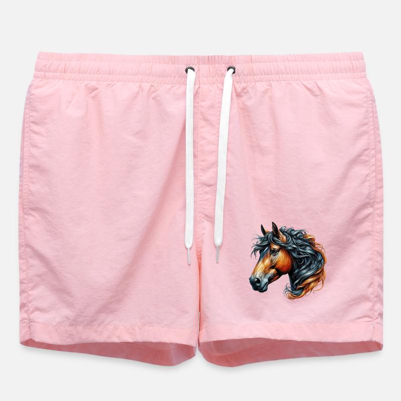 Cheval - Short de bain - rose