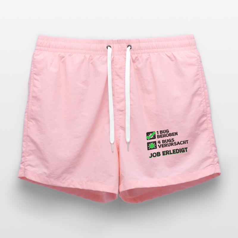 Open Source Bugfixing Bugs Developer Programmier Badeshorts