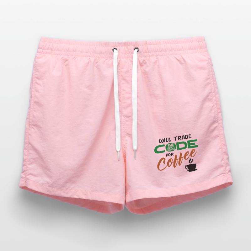 Code Statement Developer Computerfreak Informatik Swim Trunks