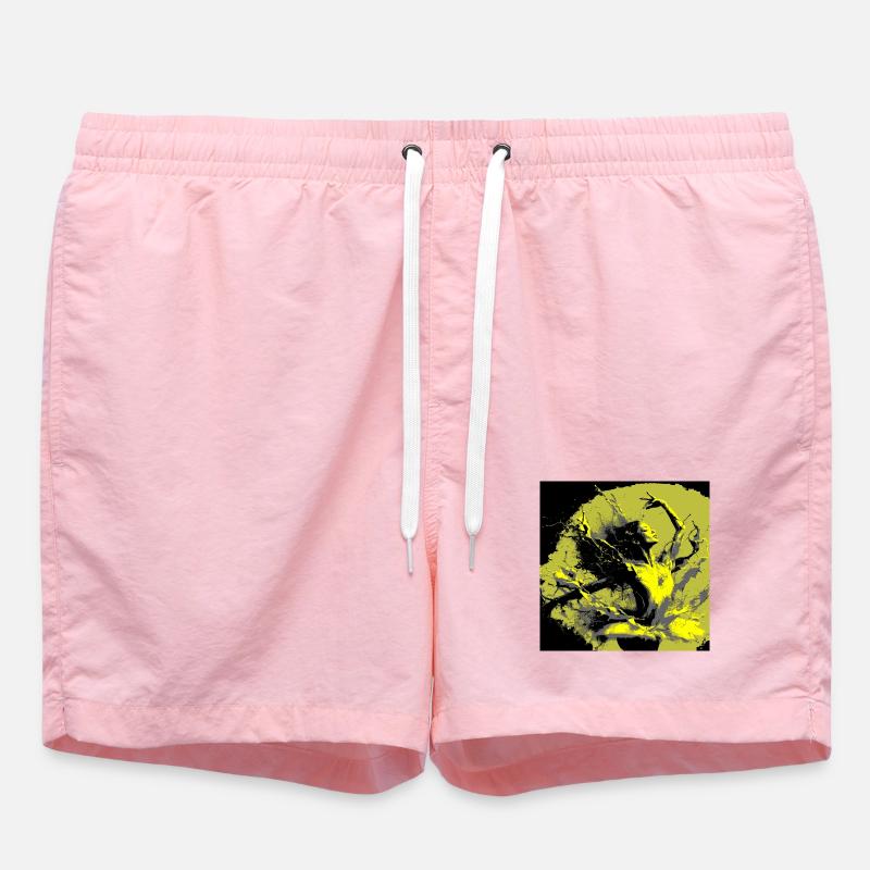 Neoexpressionistischer Tanz voller Farben - Badeshorts - Pink