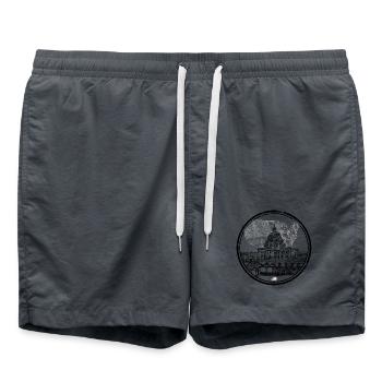 Patriotische USA Kapitol Karte - Badeshorts -  - Vorne