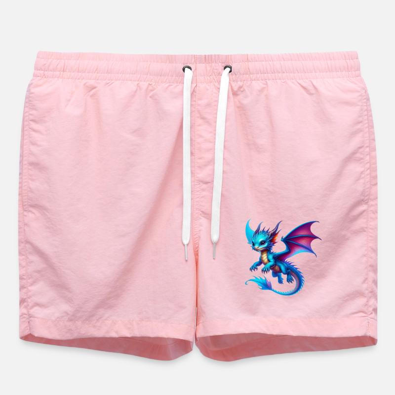 Drache - Badeshorts - Pink
