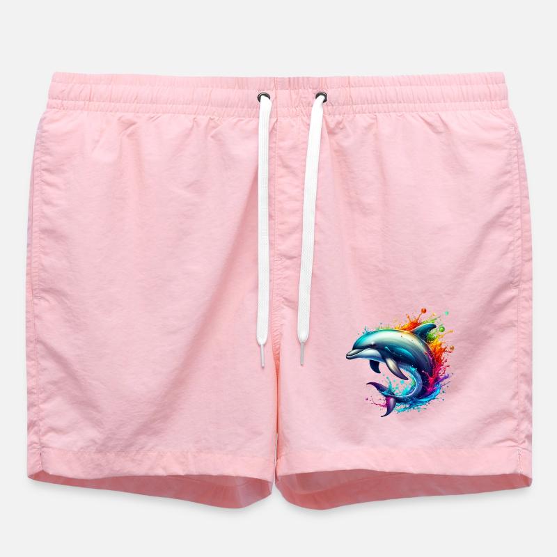 Dauphin - Short de bain - rose