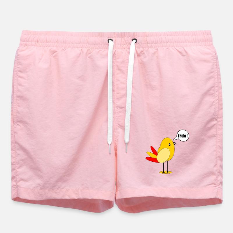 SPANIEN LÄNDERFAHNE SPANISCH VOGEL - Badeshorts - Pink