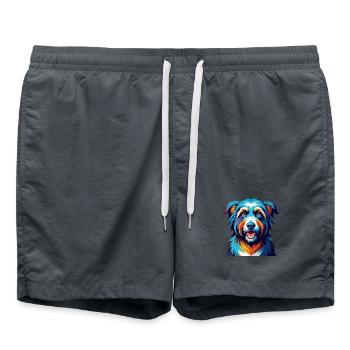 Chien de berger roumain race coloré dessin animé Kawaii - Short de bain -  - Devant