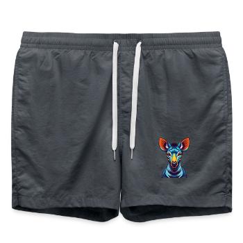 Okapi Bunte Kawaii Cartoon Figur Clipart - Badeshorts -  - Vorne