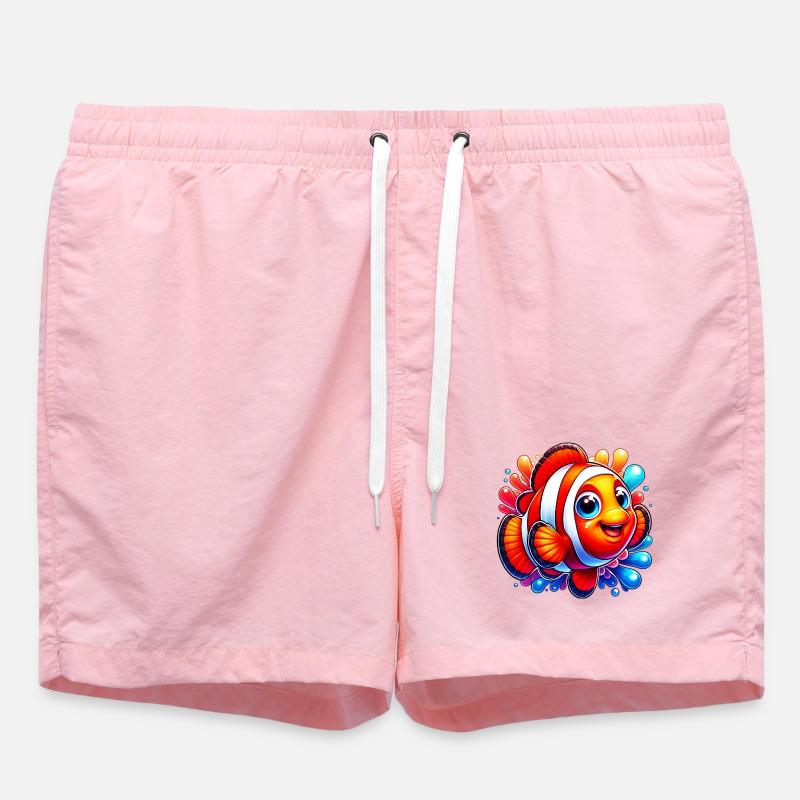 Clownfish - Swim Trunks - pink
