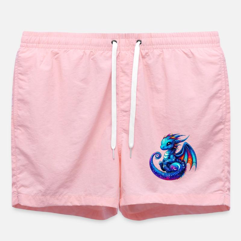 Dragon - Swim Trunks - pink
