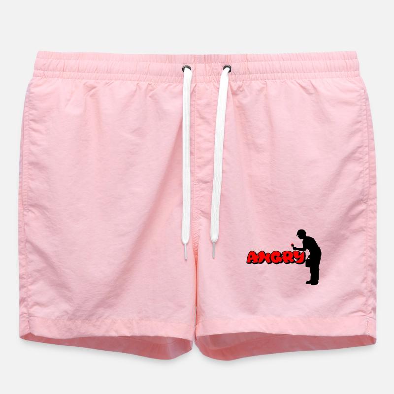 Angry - Short de bain - rose