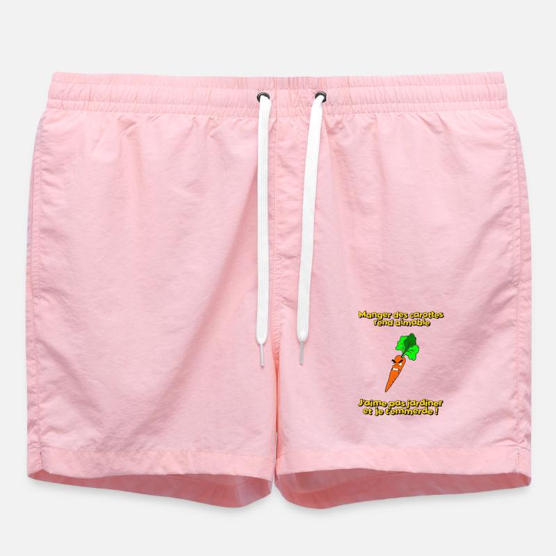 Manger des carottes rend aimable - Short de bain - rose