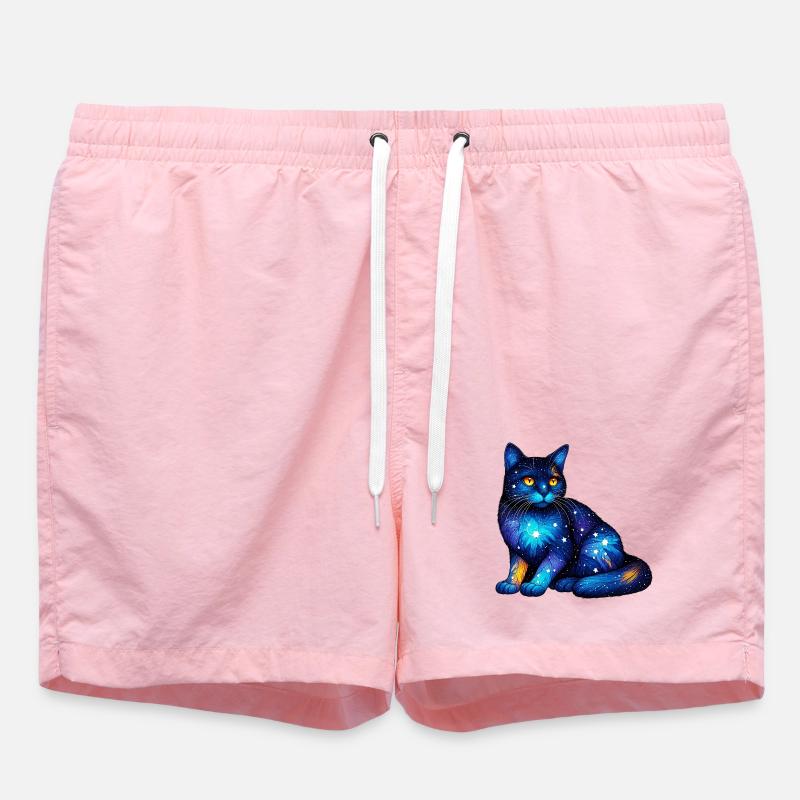 Chat - Short de bain - rose