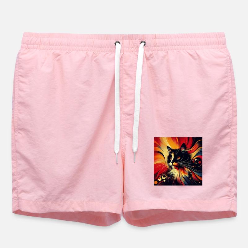 Cat 2 2 - Swim Trunks - pink