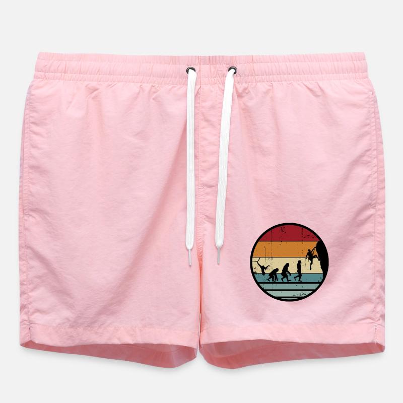 Evolution Climber Retro Kreis - Badeshorts - Pink