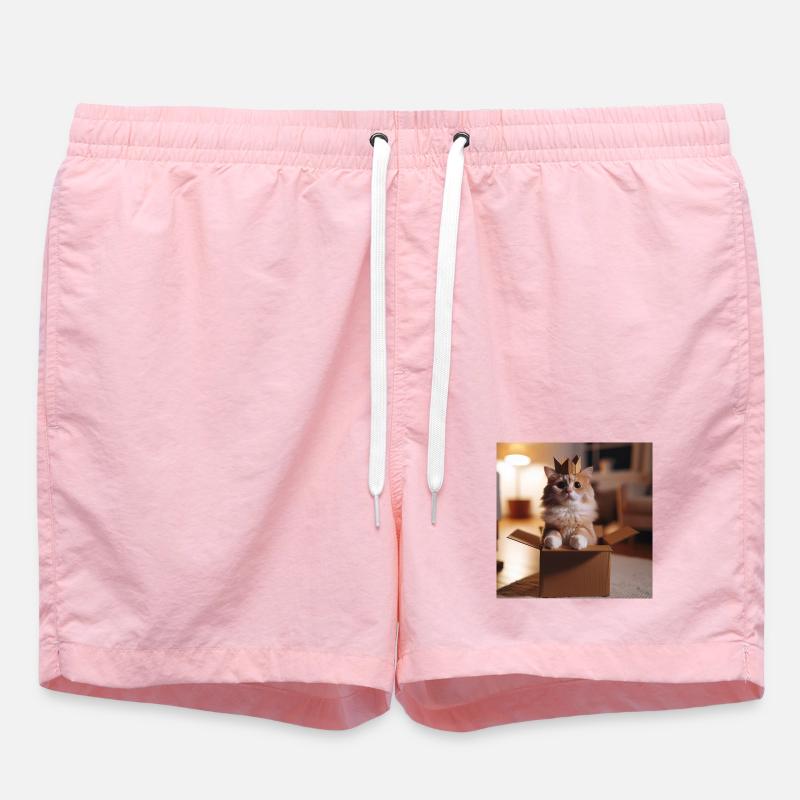 Drôle de chat - Short de bain - rose