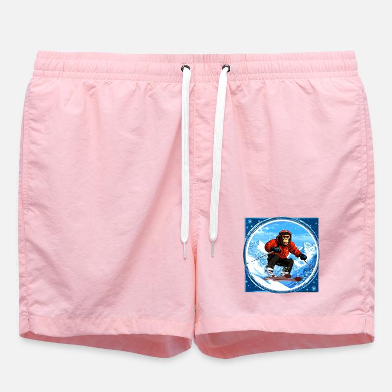 Singe de ski - Short de bain - rose