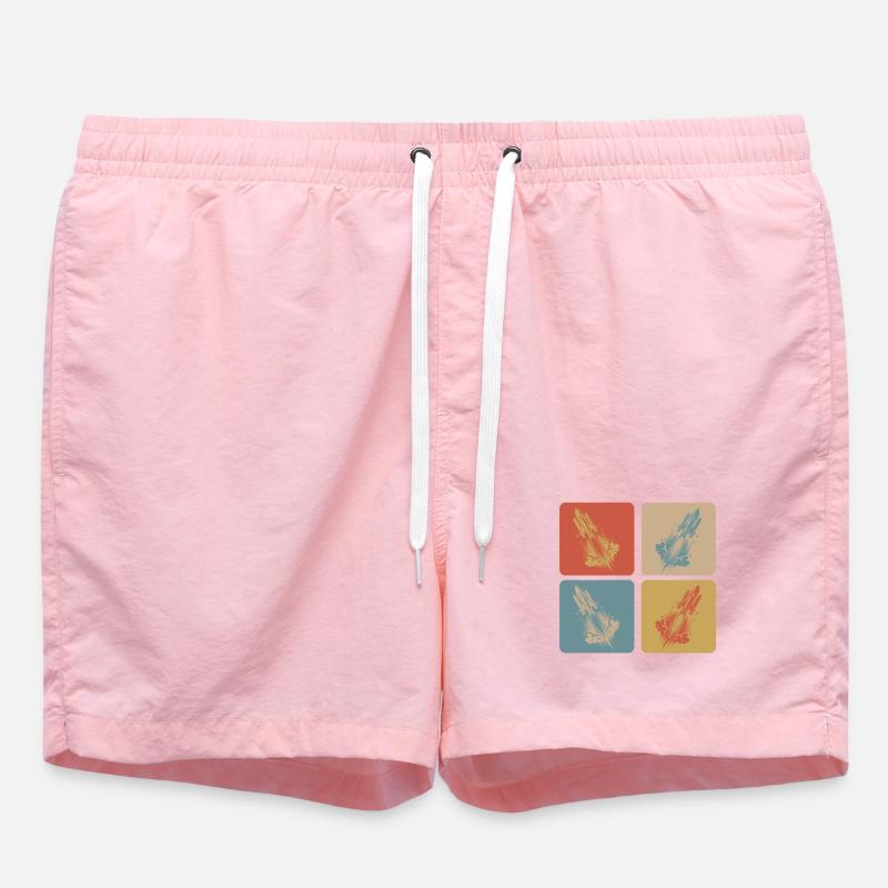 Space Space Design - Swim Trunks - pink