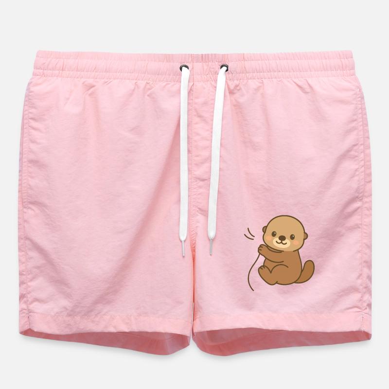Eingekuschelt Seeotter - Badeshorts - Pink
