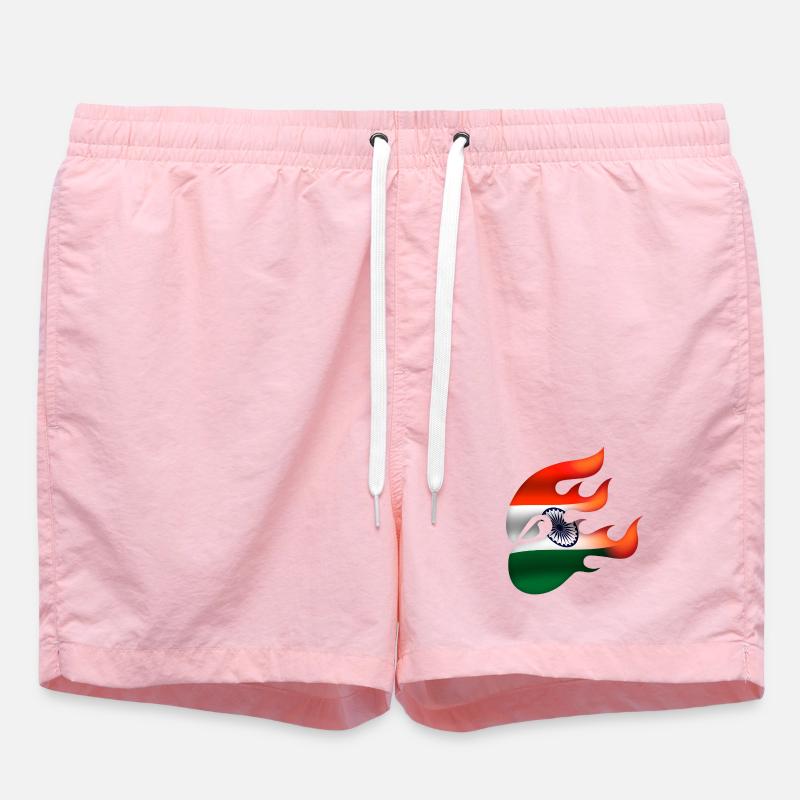 Drapeau de l’Inde - Inde - Ninja - Short de bain - rose