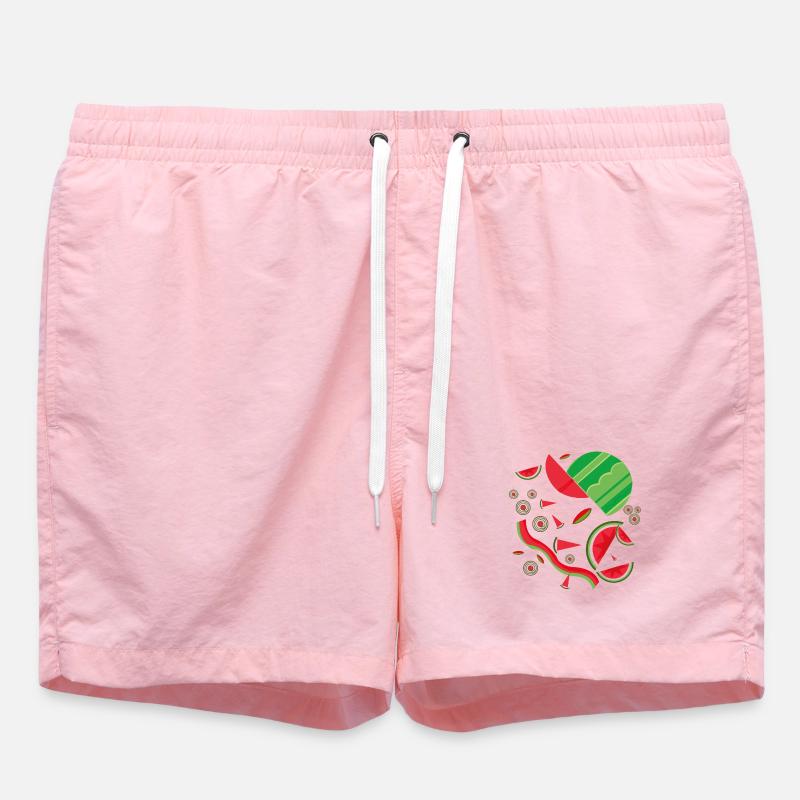 Design abstrait de pastèque - Short de bain - rose