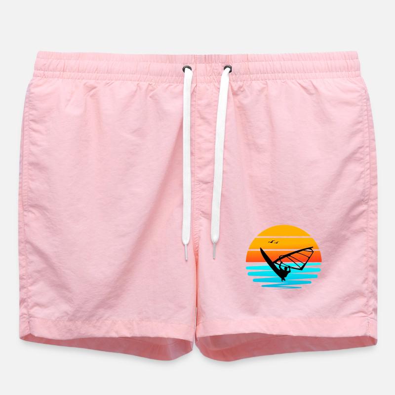 Windsurf au Coucher de Soleil - Short de bain - rose