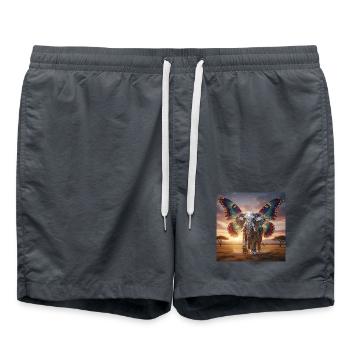 Mosaikerriger Elefantenflügel im Sonnenuntergang - Badeshorts -  - Vorne