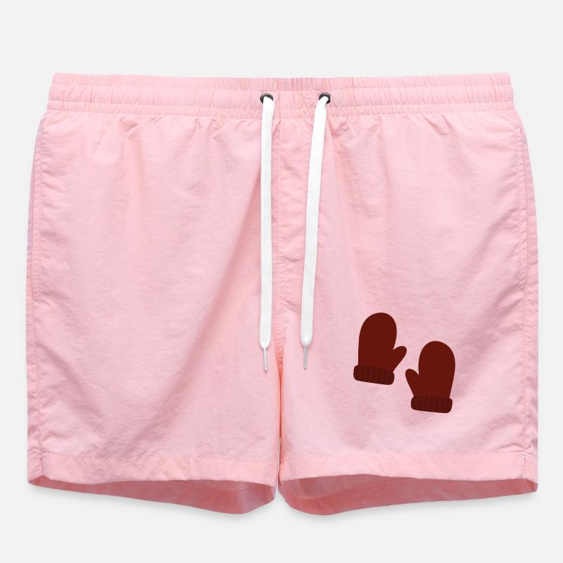 Illustration de mitaines d’hiver confortables - Short de bain - rose