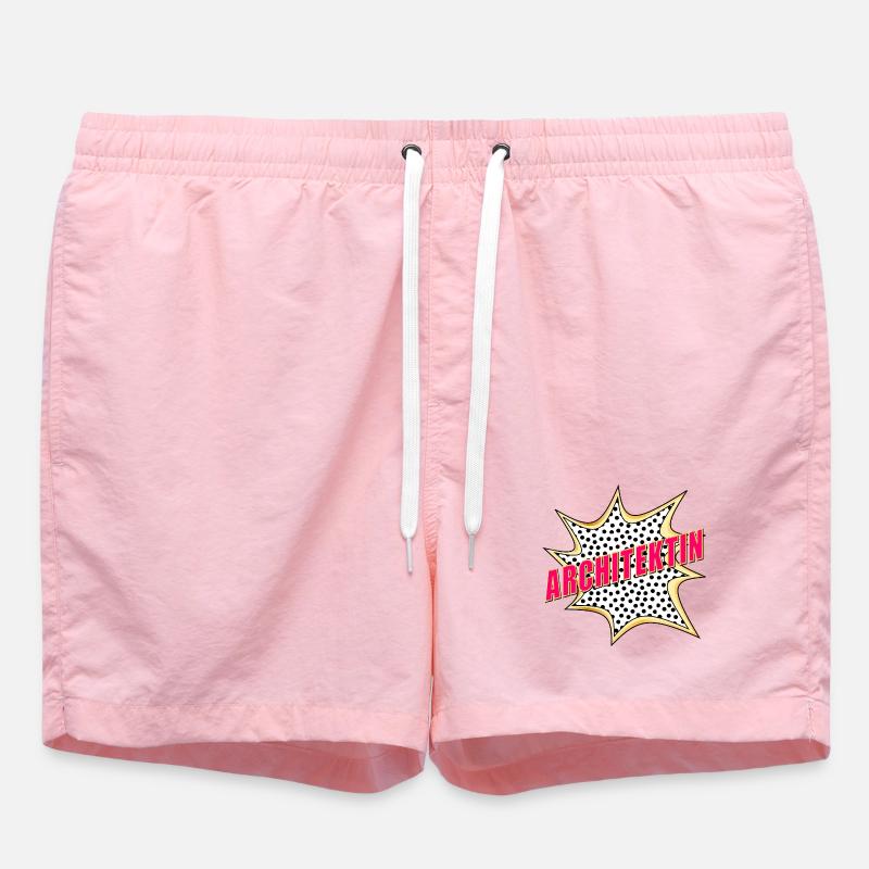 CONSTRUCTION MANAGEMENT ARCHITECT POP-ART - Swim Trunks - pink