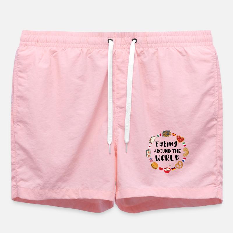 La nourriture dans le monde - Short de bain - rose