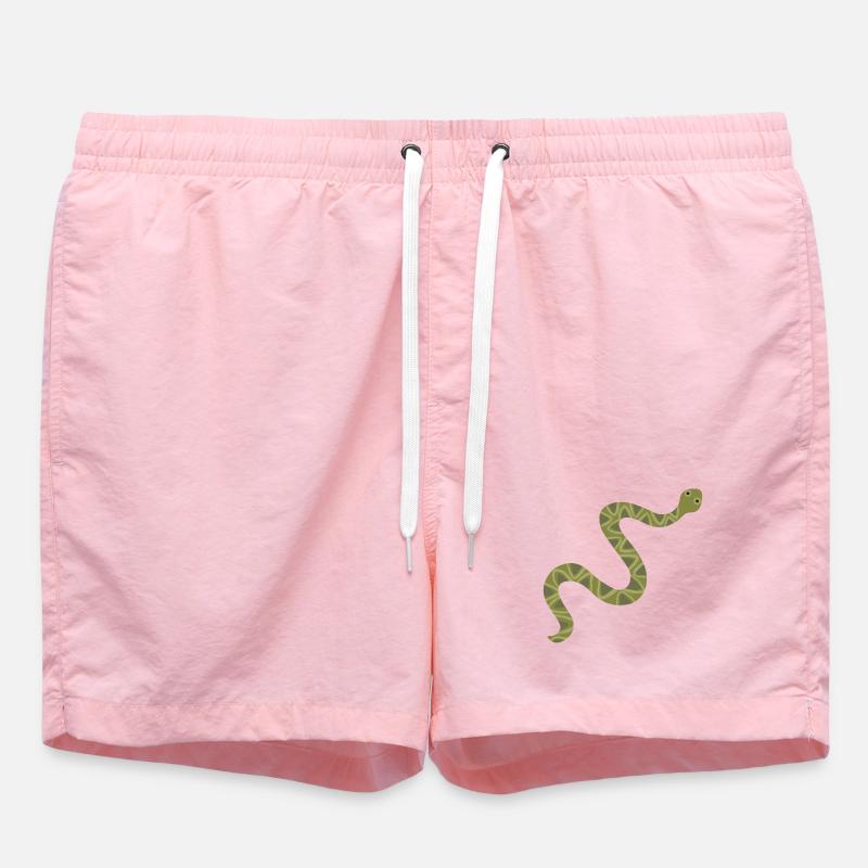 illustration de serpent vert vibrant - Short de bain - rose