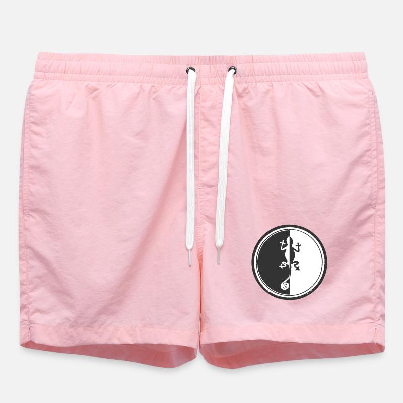Design caméléon noir et blanc - Short de bain - rose