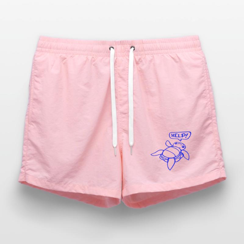 Turtle Back Tilted Over Helpless Side Help Swim Trunks