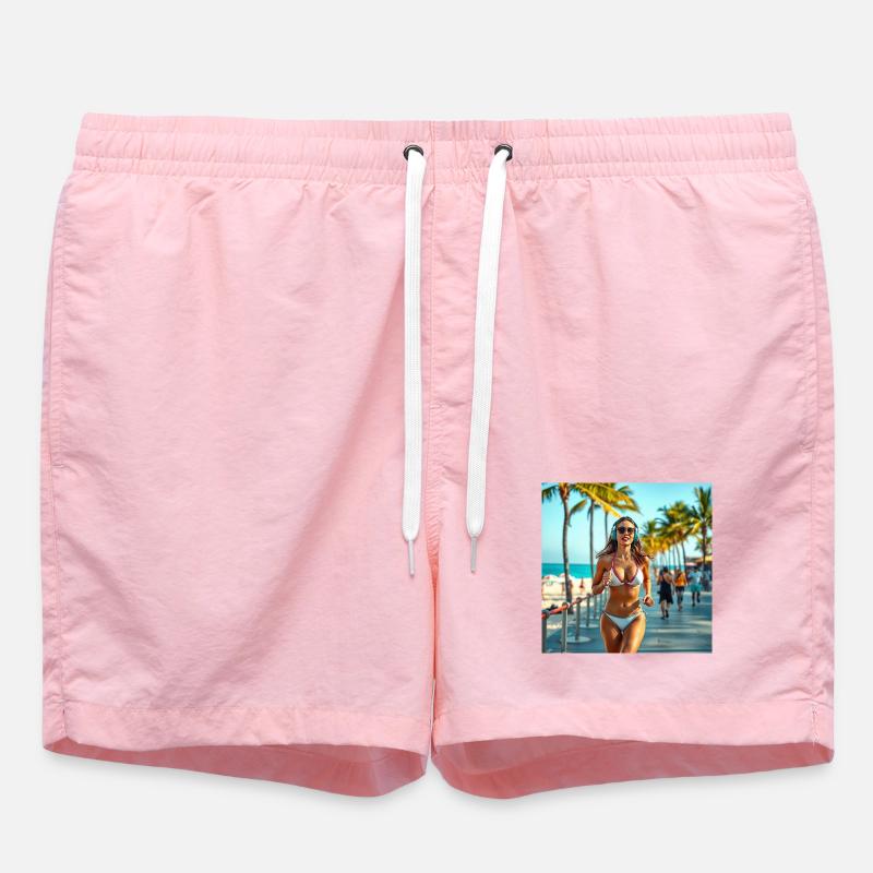 Course de fitness de Sunny Beach - Short de bain - rose