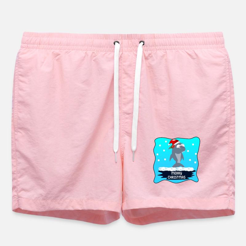 JOYEUX NOËL VOEUX REQUIN - Short de bain - rose