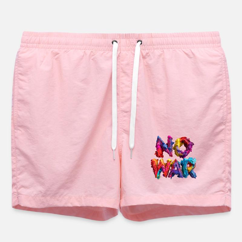 No War Farbexplosion - Badeshorts - Pink