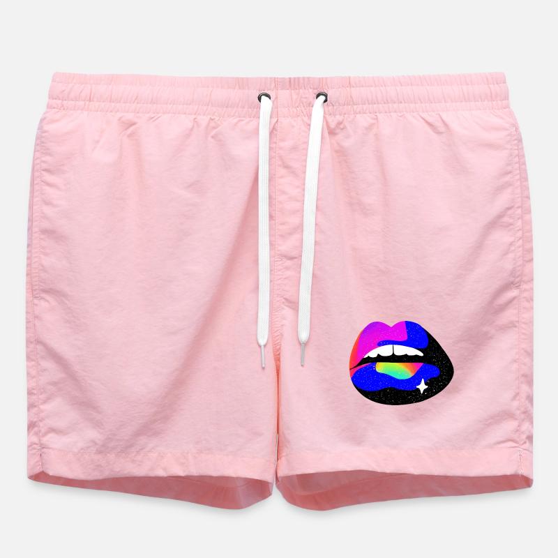 Nébuleuse des lèvres arc-en-ciel - Short de bain - rose