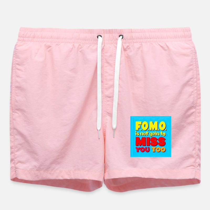 FOMO wird dich auch nicht vermissen - Badeshorts - Pink