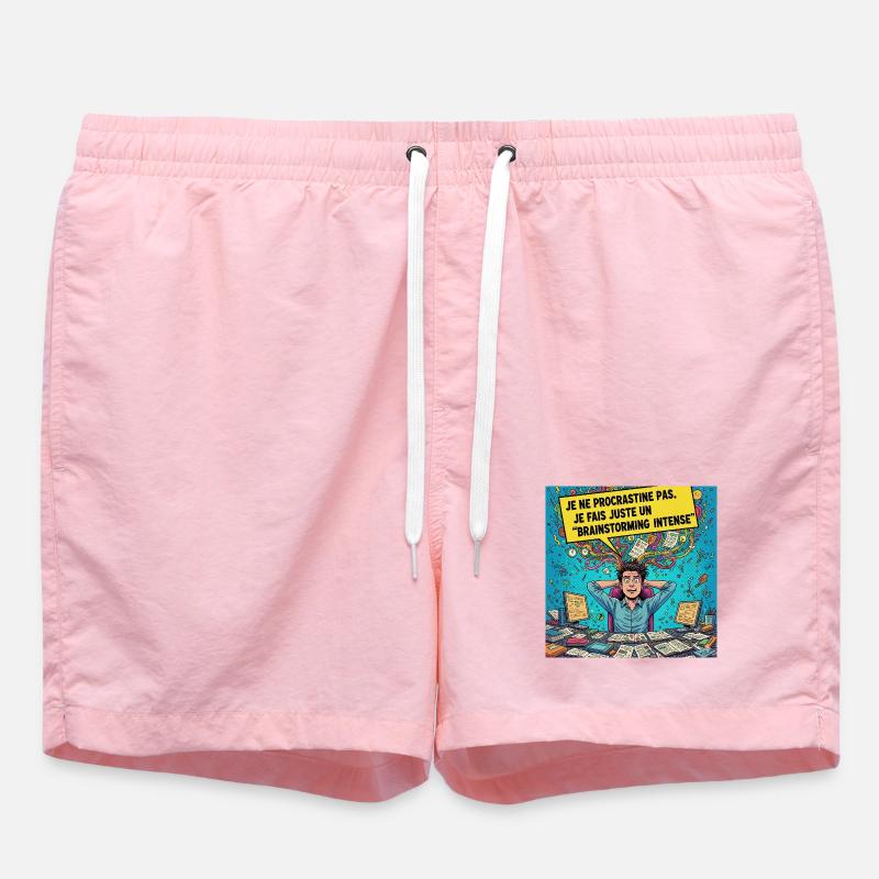 Brainstorming Intense Pop Art - Swim Trunks - pink