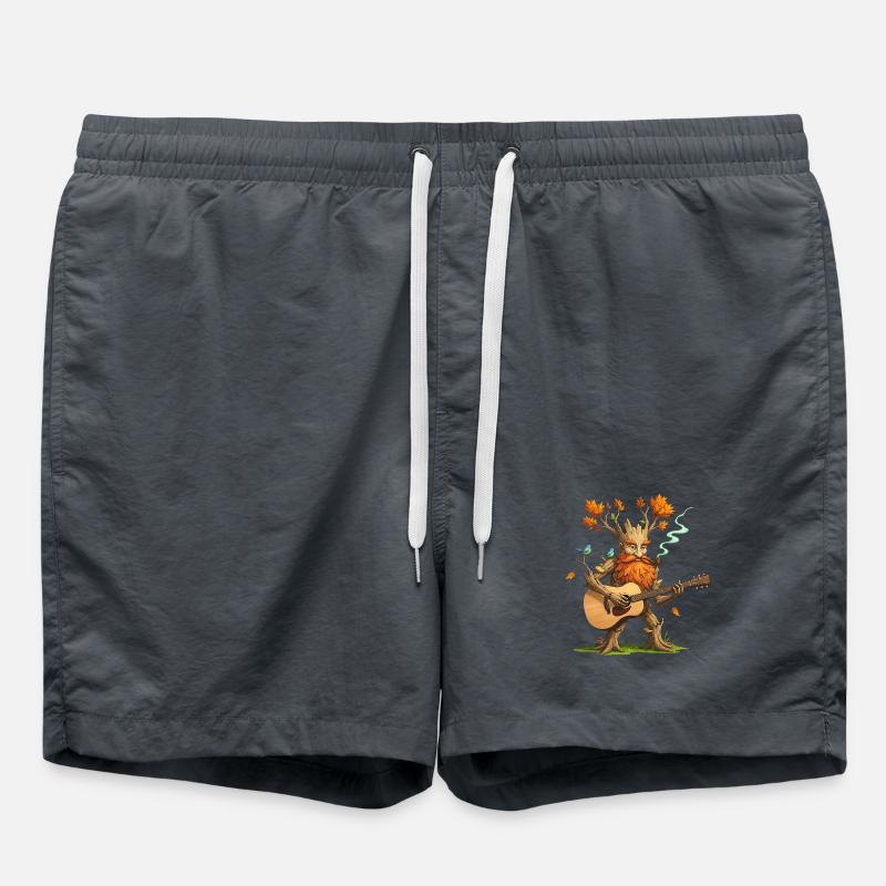 Fantasy Tree Guitar Player T-Shirt - Swim Trunks - undefined