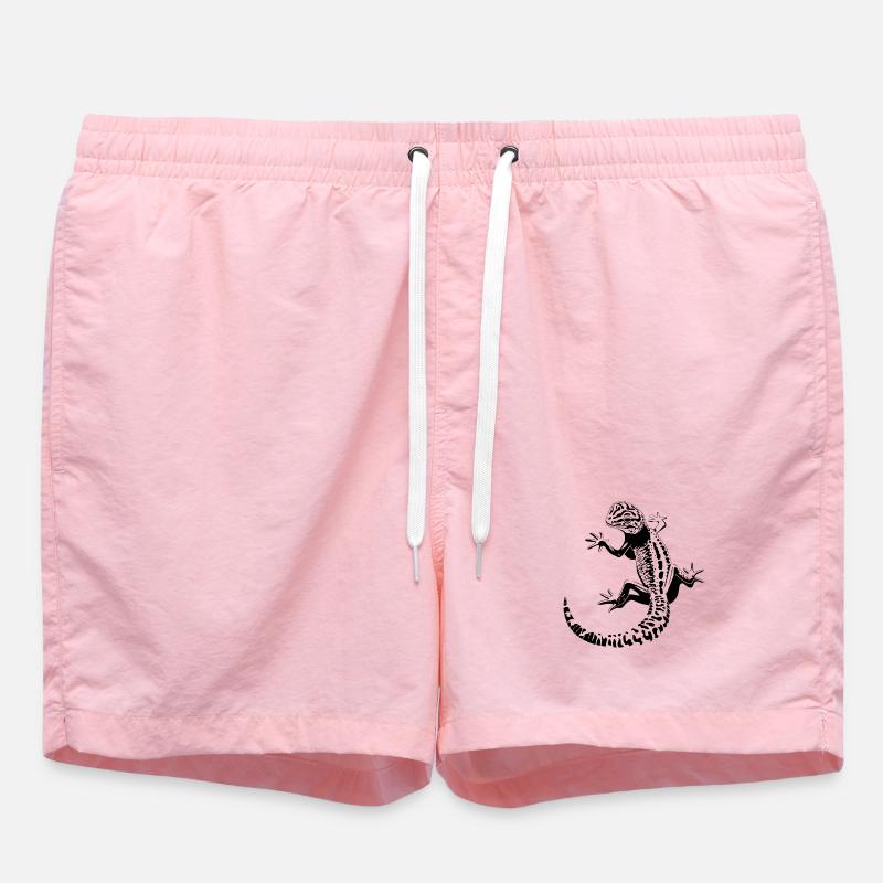 leopard gecko - Swim Trunks - pink