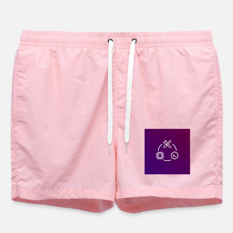 Outil de code de puce TechKreis - Short de bain - rose