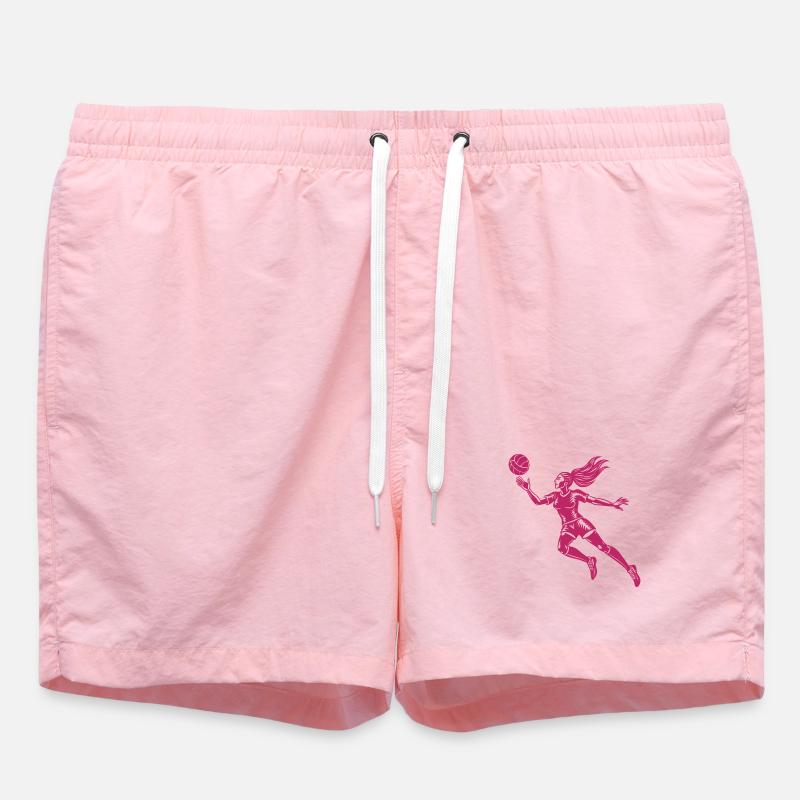 Joueuse de volley-ball - Short de bain - rose