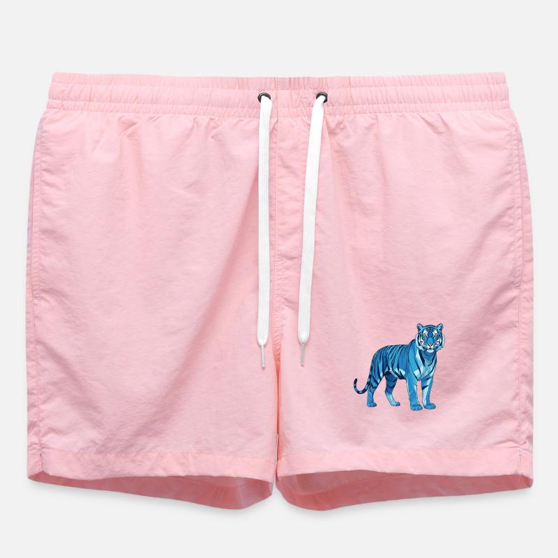 Polygone géométrique de BlueTiger - Short de bain - rose