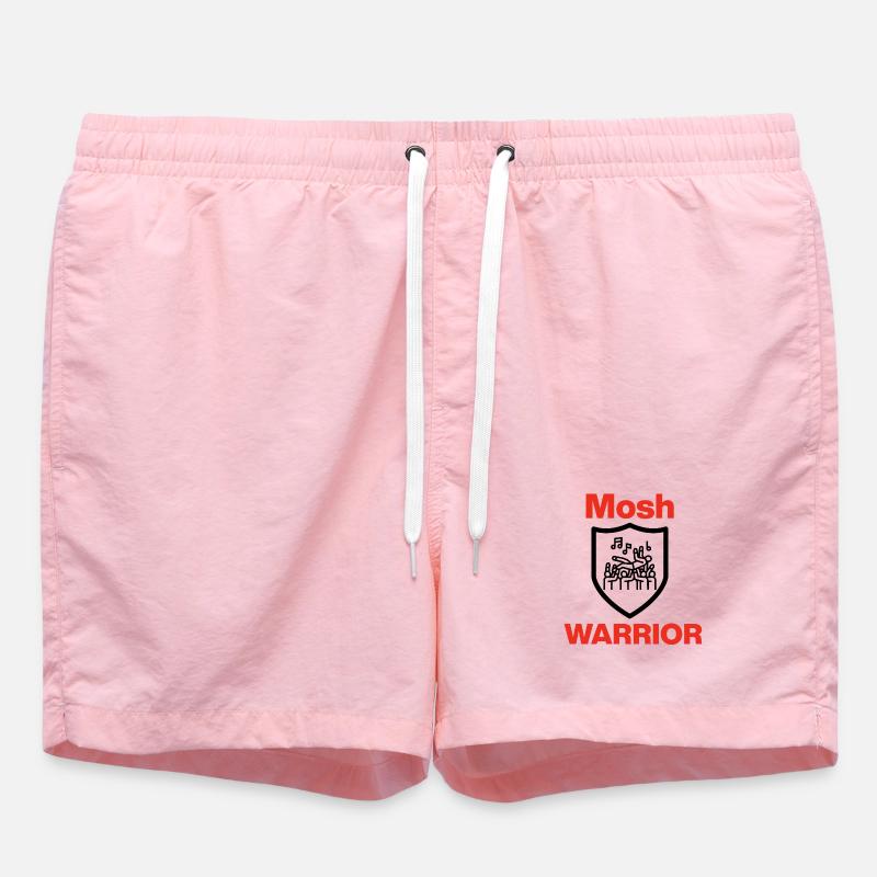 Mosh Warrior – Pit Legend! - Swim Trunks - pink
