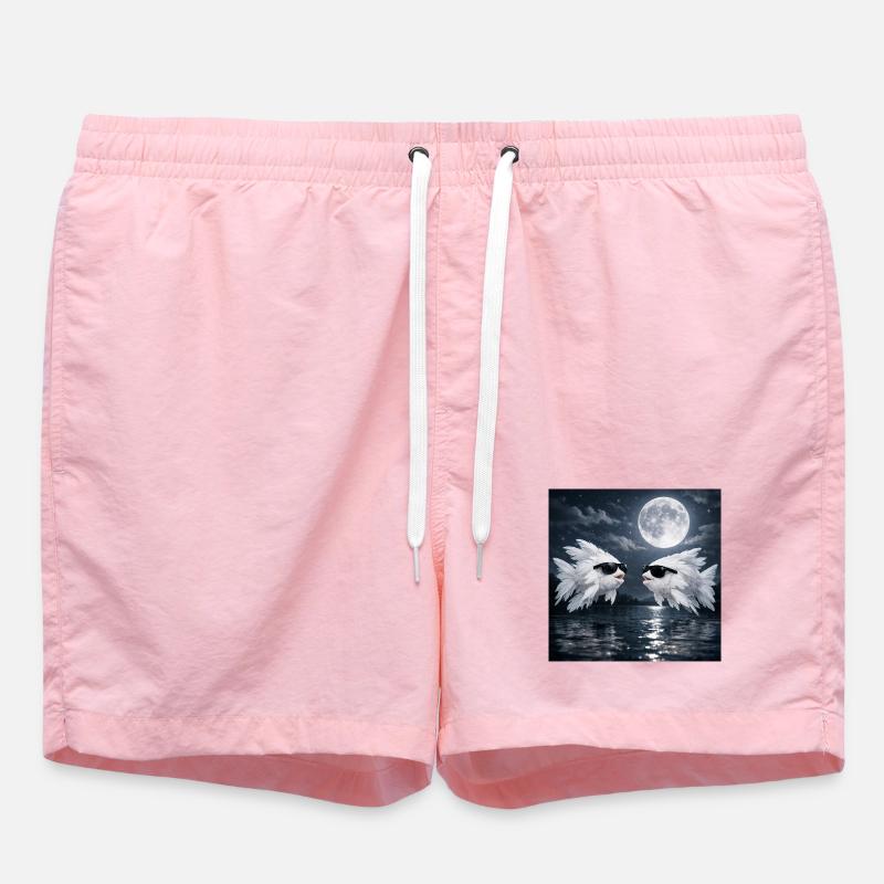 Poisson Plume - Short de bain - rose