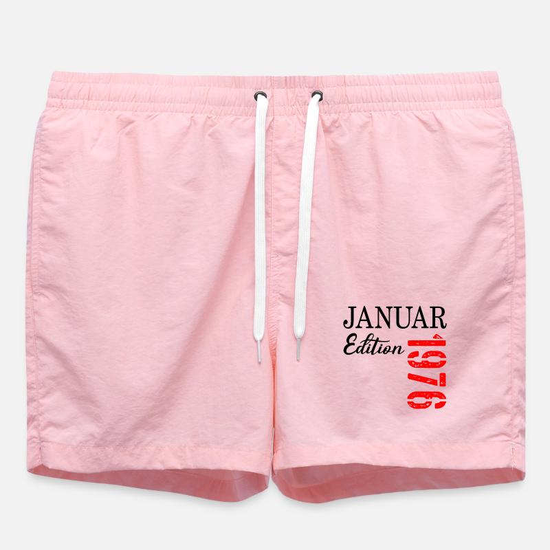 51e anniversaire janvier 1976 - Short de bain - rose