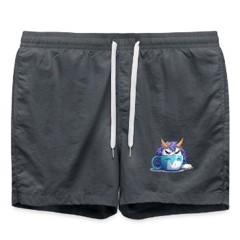 Grummel-Monster im Kaffeebecher - Badeshorts -  - Vorne