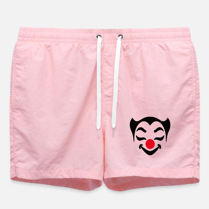 Cheerful Clown Face Carnival Carnival Carnival - Swim Trunks - pink