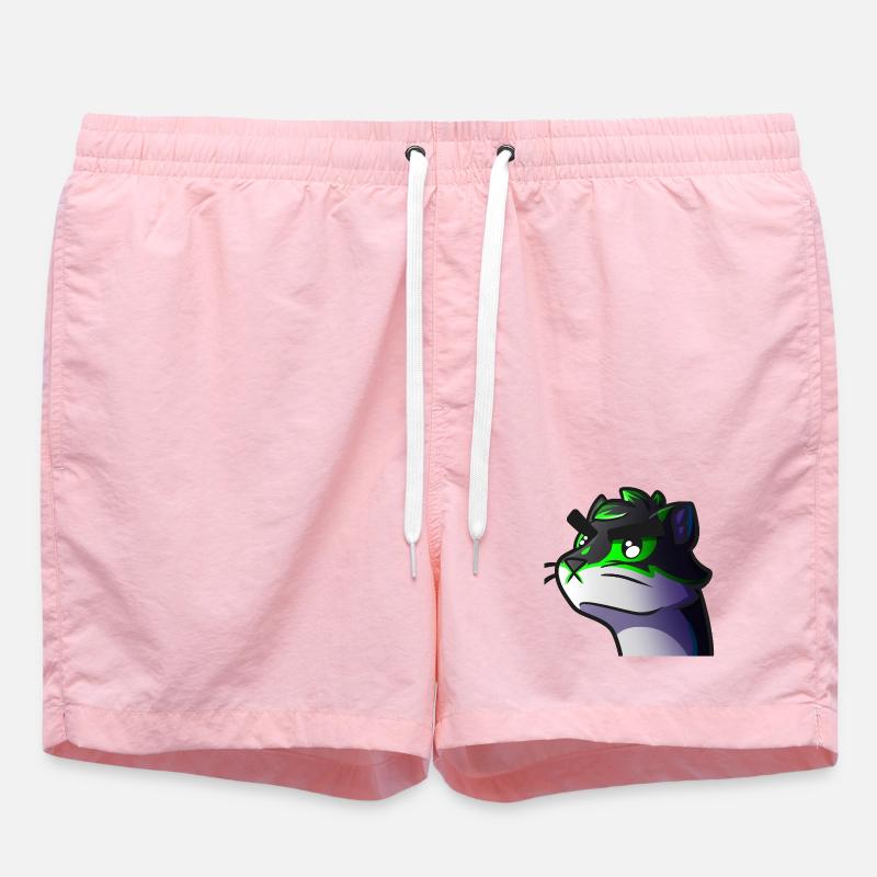 Loup Neon Graphique - Short de bain - rose
